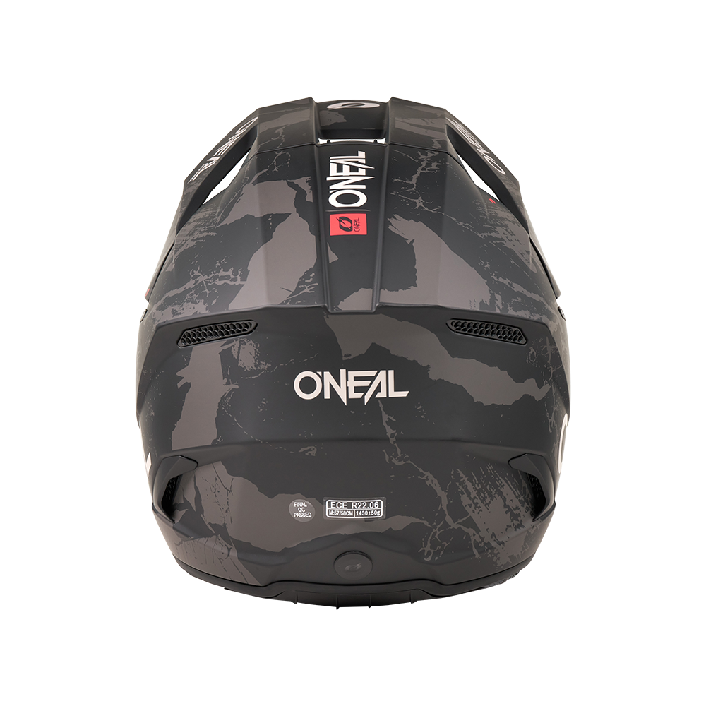 Мотокрос каска O'NEAL 3SERIES ACID BLACK/GRAY V.27 — снимка 2