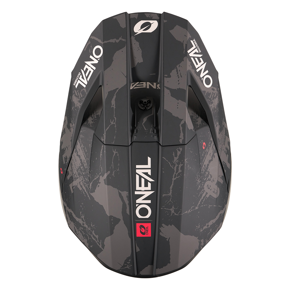 Мотокрос каска O'NEAL 3SERIES ACID BLACK/GRAY V.27 — снимка 5