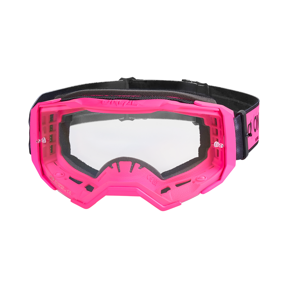 Мотокрос очила O'NEAL B-22 CORE BLACK/PINK - CLEAR — снимка 2