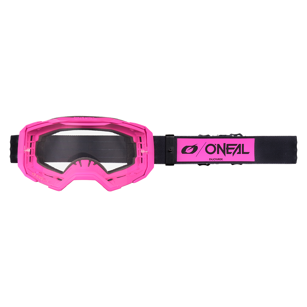 Мотокрос очила O'NEAL B-22 CORE BLACK/PINK - CLEAR