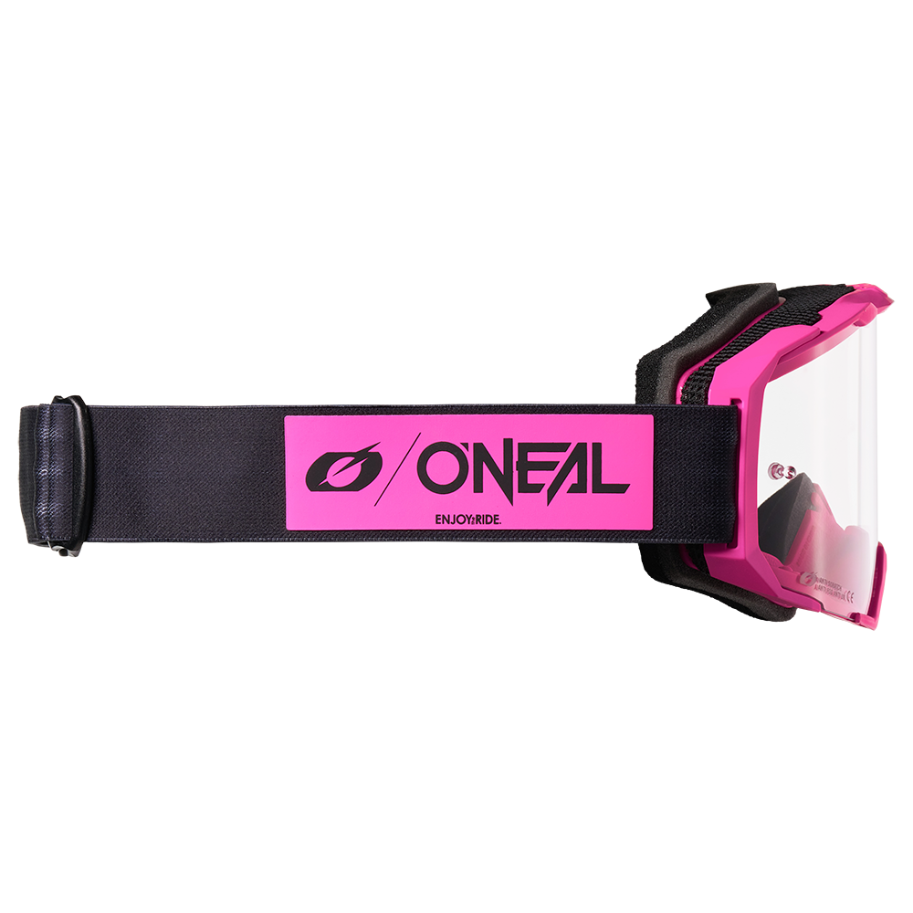 Мотокрос очила O'NEAL B-22 CORE BLACK/PINK - CLEAR — снимка 4