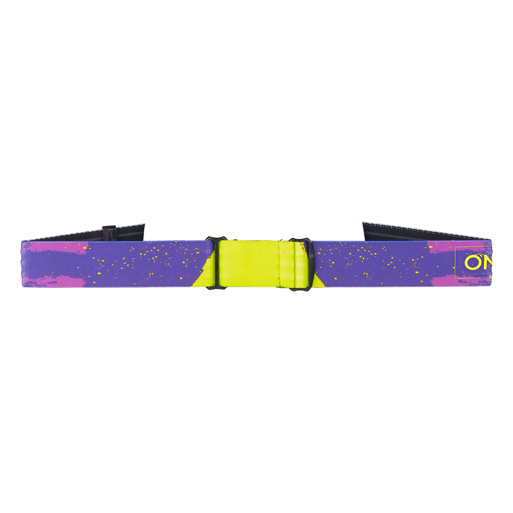 Мотокрос очила O'NEAL B-22 PAINT PURPLE/NEON YELLOW - GRAY — снимка 3