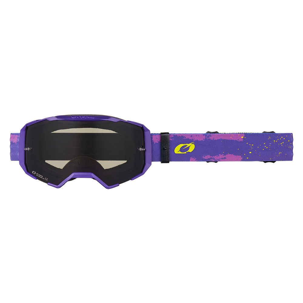 Мотокрос очила O'NEAL B-22 PAINT PURPLE/NEON YELLOW - GRAY