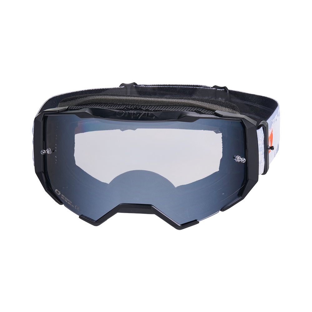 Мотокрос очила O'NEAL B-22 PAINT WHITE/BLACK - SILVER MIRROR — снимка 2