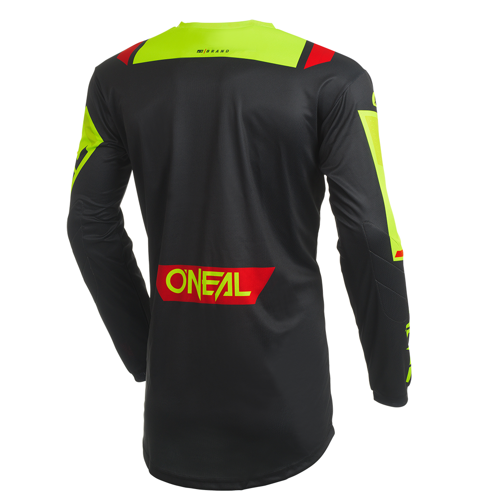 Мотокрос блуза O`NEAL ELEMENT FACTOR BLACK/NEON YELLOW V.27 — снимка 2