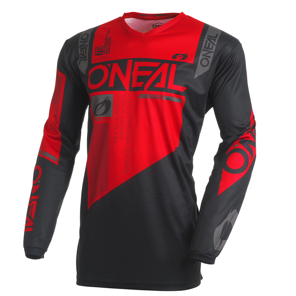 Мотокрос блуза O`NEAL ELEMENT FACTOR BLACK/RED V.27