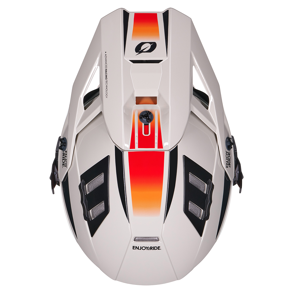 Ендуро каска O'NEAL EX-SRS MAGMA GRAY/ORANGE V.27 — снимка 5
