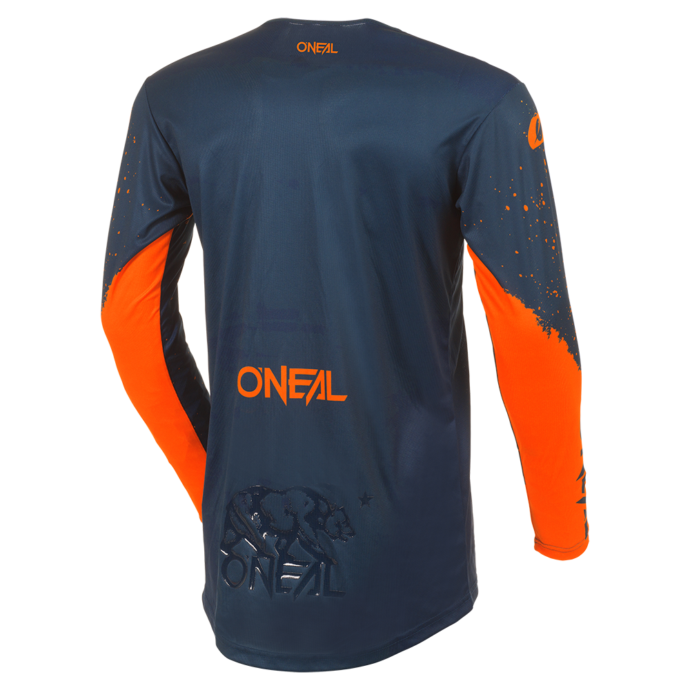 Мотокрос блуза O'NEAL MAYHEM PAINT BLUE/ORANGE V.27 — снимка 2