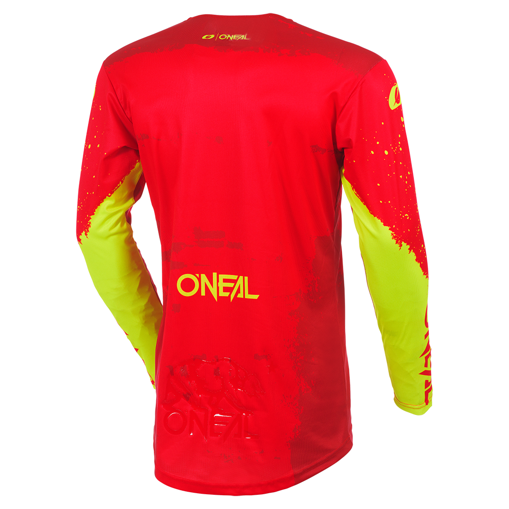 Мотокрос блуза O'NEAL MAYHEM PAINT RED/NEON YELLOW V.27 — снимка 2