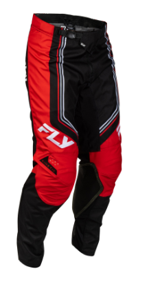 Мотокрос брич FLY RACING Kinetic DBK Pants - Black/Red/White — снимка 2