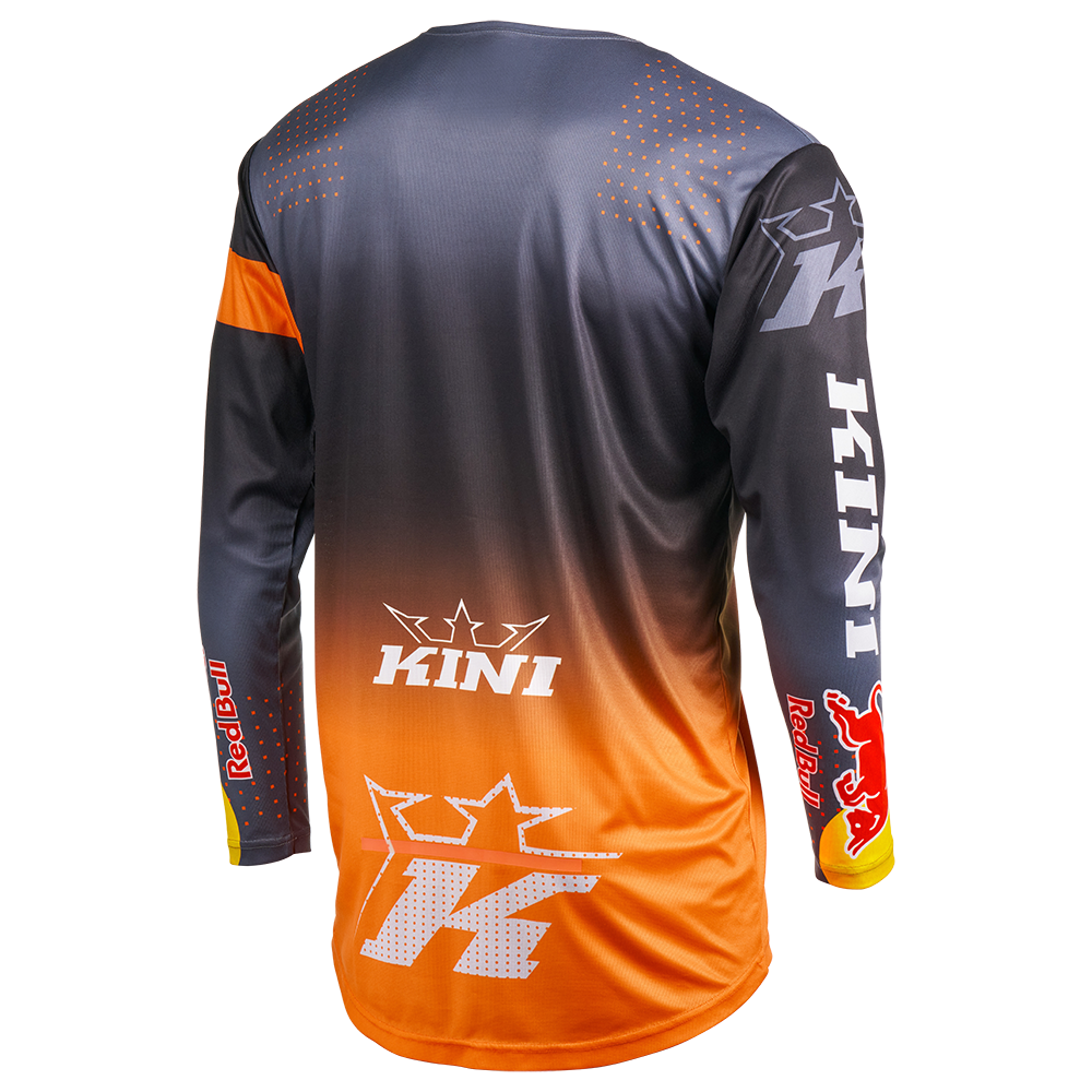 Мотокрос блуза KINI RED BULL MXC 2.0 GRAY/ORANGE — снимка 2