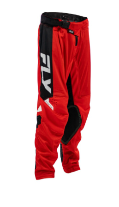 Детски мотокрос брич FLY RACING Kinetic Mesh Youth- Red / Black / White — снимка 2