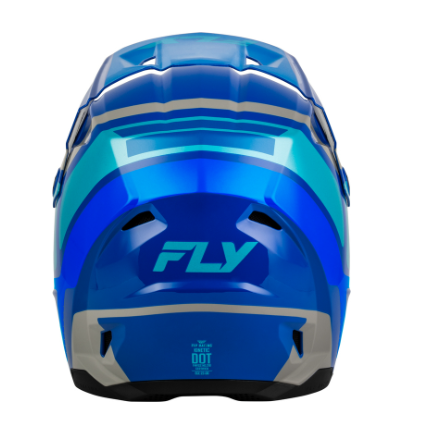 Детска мотокрос каска FLY RACING Kinetic Scrap Blue/Light Blue/Grey — снимка 2