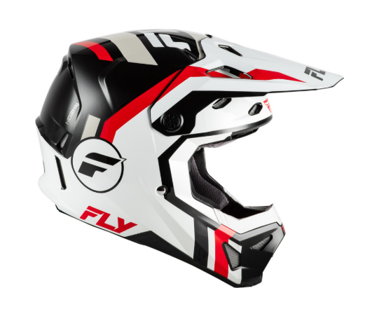 Детска мотокрос каска FLY RACING Formula CP Seal- White/Black/Red — снимка 4