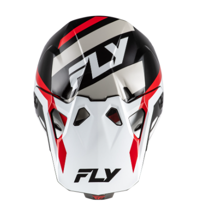 Детска мотокрос каска FLY RACING Formula CP Seal- White/Black/Red — снимка 2