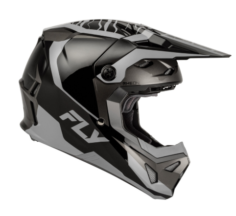 Детска мотокрос каска FLY RACING Formula Charge- Black/Grey/Light Grey — снимка 4