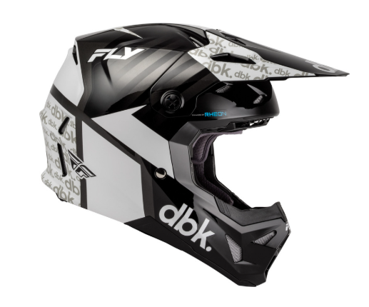 Детска мотокрос каска FLY RACING Formula CP DBK - Black/White/Grey — снимка 4