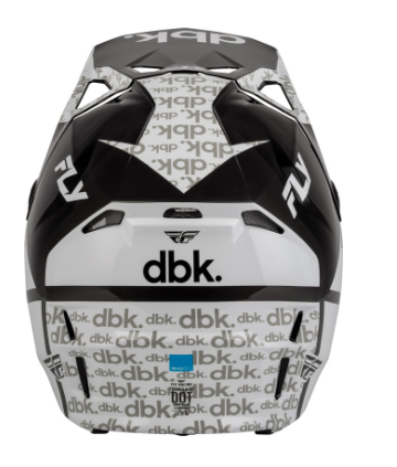 Детска мотокрос каска FLY RACING Formula CP DBK - Black/White/Grey — снимка 3