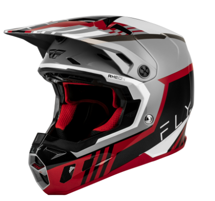 Мотокрос каска FLY RACING Formula CC Strike- Grey/Red/Black/White