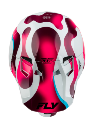 Мотокрос каска FLY RACING Formula CC Vibe - White/Pink/Blue — снимка 2
