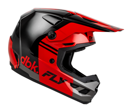 Мотокрос каска FLY RACING Kinetic DBK 27 - Black/Red/Grey — снимка 3