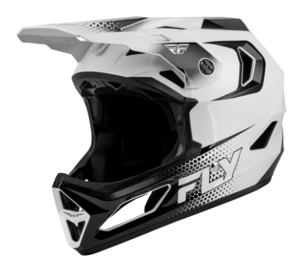 Детска вело каска FLY RACING Rayce Sonar - Black/White