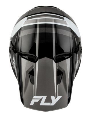 Детска мотокрос каска FLY RACING Kinetic Scrap Black/White/Grey — снимка 2