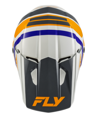 Детска мотокрос каска FLY RACING Kinetic Scrap White/Orange/Blue/Grey — снимка 2