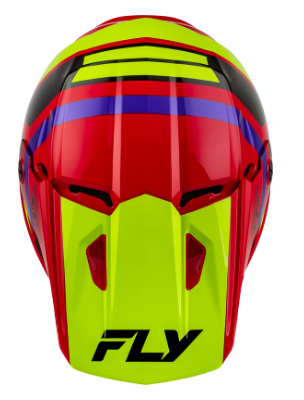 Детска мотокрос каска FLY RACING Kinetic Scrap Red/Hi-Vis/Purple/Black — снимка 2