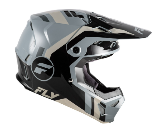 Детска мотокрос каска FLY RACING Formula CP Seal- Black/Grey/Light Grey — снимка 3