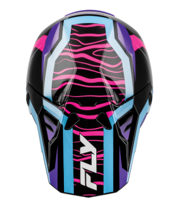 Детска мотокрос каска FLY RACING Formula Charge- Black/Purple/Pink/Blue — снимка 2