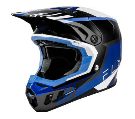 Мотокрос каска FLY RACING Formula CC Strike- Black/Blue/Grey/White
