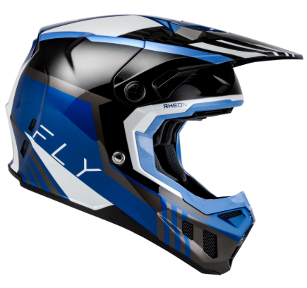 Мотокрос каска FLY RACING Formula CC Strike- Black/Blue/Grey/White — снимка 3