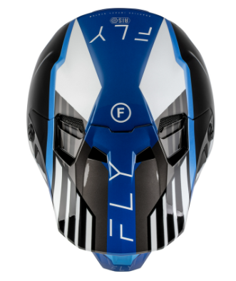 Мотокрос каска FLY RACING Formula CC Strike- Black/Blue/Grey/White — снимка 2