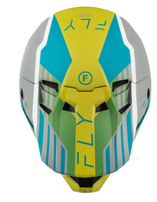 Мотокрос каска FLY RACING Formula CC Strike- Grey/Green/Teal — снимка 2