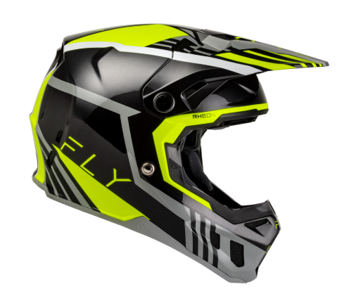Мотокрос каска FLY RACING Formula CC Strike- Grey/Black/Hi-Vis — снимка 3