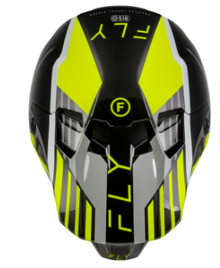Мотокрос каска FLY RACING Formula CC Strike- Grey/Black/Hi-Vis — снимка 2