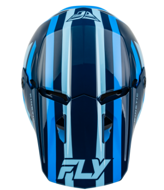 Мотокрос каска FLY RACING Kinetic Sync - Navy/Blue/Light Blue — снимка 2