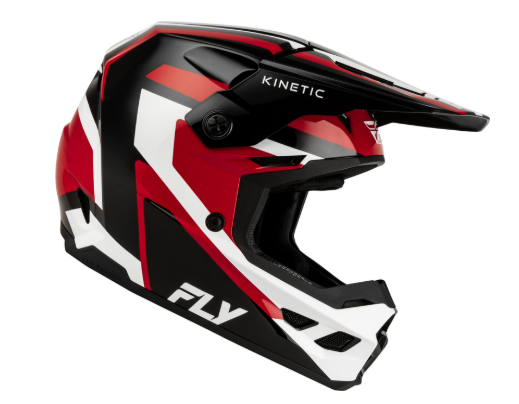 Мотокрос каска FLY RACING Kinetic Sync - Black/Red/White — снимка 3