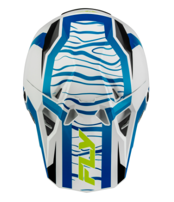 Мотокрос каска FLY RACING Formula CP Charge -White/Blue/Black — снимка 2