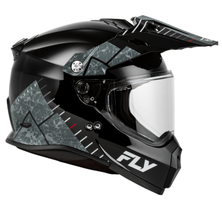 Ендуро каска FLY RACING Trekker - Black/Grey — снимка 3