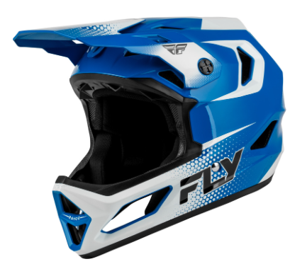Вело каска FLY RACING Rayce Sonar Bicycle - Blue/White/Black