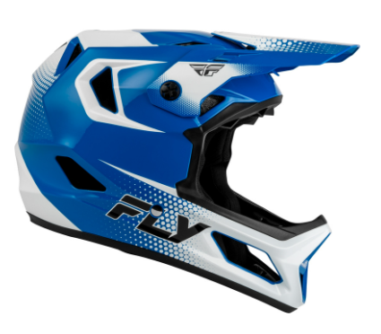 Вело каска FLY RACING Rayce Sonar Bicycle - Blue/White/Black — снимка 3