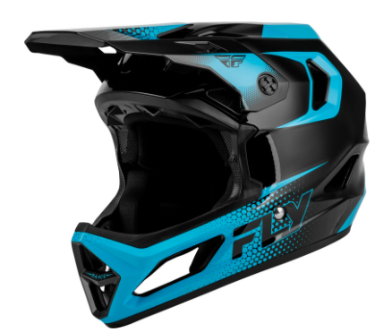 Вело каска FLY RACING Rayce Sonar Bicycle - Black/Electric Blue