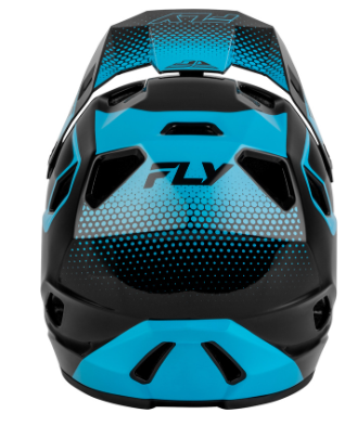 Детска вело каска FLY RACING Rayce Sonar - Black/Electric Blue — снимка 2