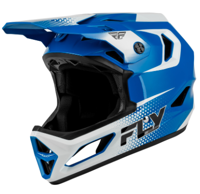 Детска вело каска FLY RACING Rayce Sonar - Blue/White/Black