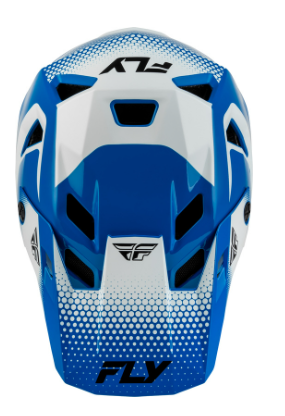 Детска вело каска FLY RACING Rayce Sonar - Blue/White/Black — снимка 2