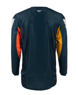 Мотокрос блуза FLY RACING Kinetic Mesh Jersey Navy / Orange — снимка 2