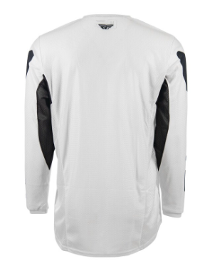 Мотокрос блуза FLY RACING Kinetic Mesh Jersey White / Black — снимка 2