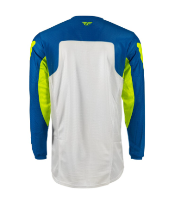 Мотокрос блуза FLY RACING Kinetic Mesh Jersey Blue / White / Hi-Vis — снимка 2
